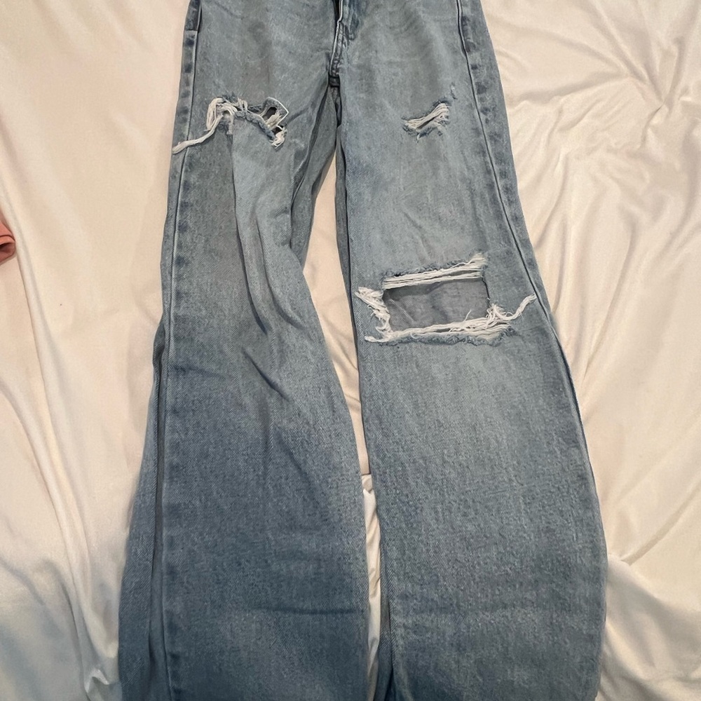 PacSun 90s Boyfriend Jean Size 22 Light Blue Distressed Women's Jeans